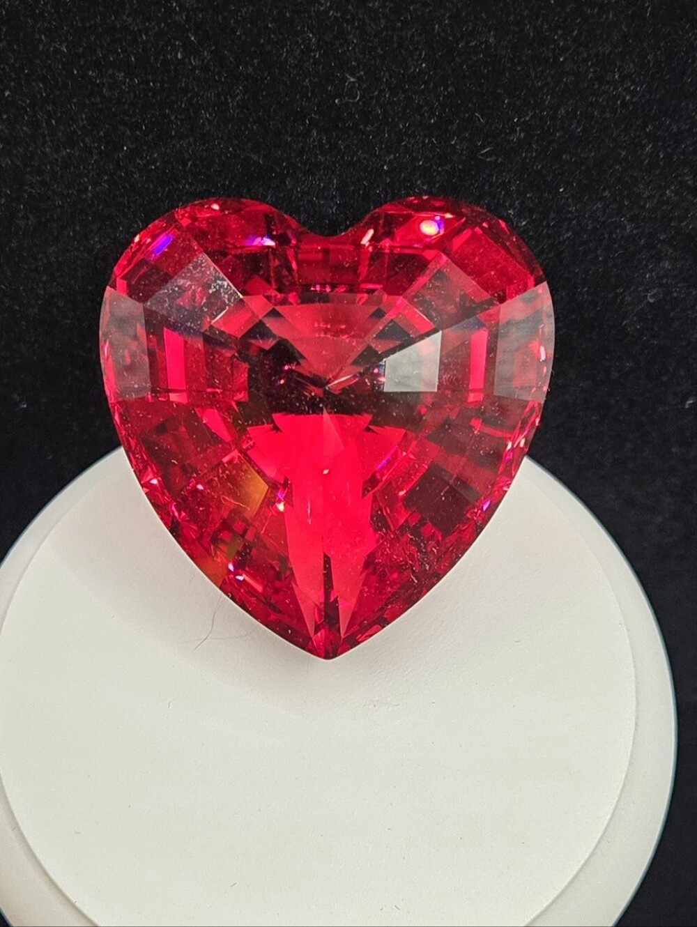 Swarovski Red Crystal Heart, 1998 limited edition With Box